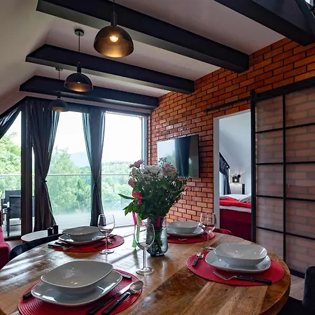 Aparts4u - Kras B307 Z Prywatnym Jacuzzi, Antresola I Widokiem Na Gory Schreiberhau