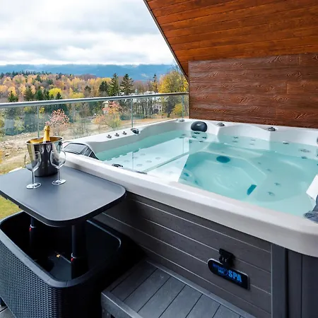 Aparts4u - Kras B307 Z Prywatnym Jacuzzi, Antresola I Widokiem Na Gory