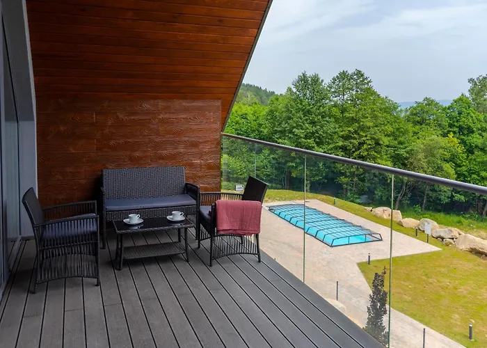 Aparts4u - Kras B307 Z Prywatnym Jacuzzi, Antresola I Widokiem Na Gory Schreiberhau